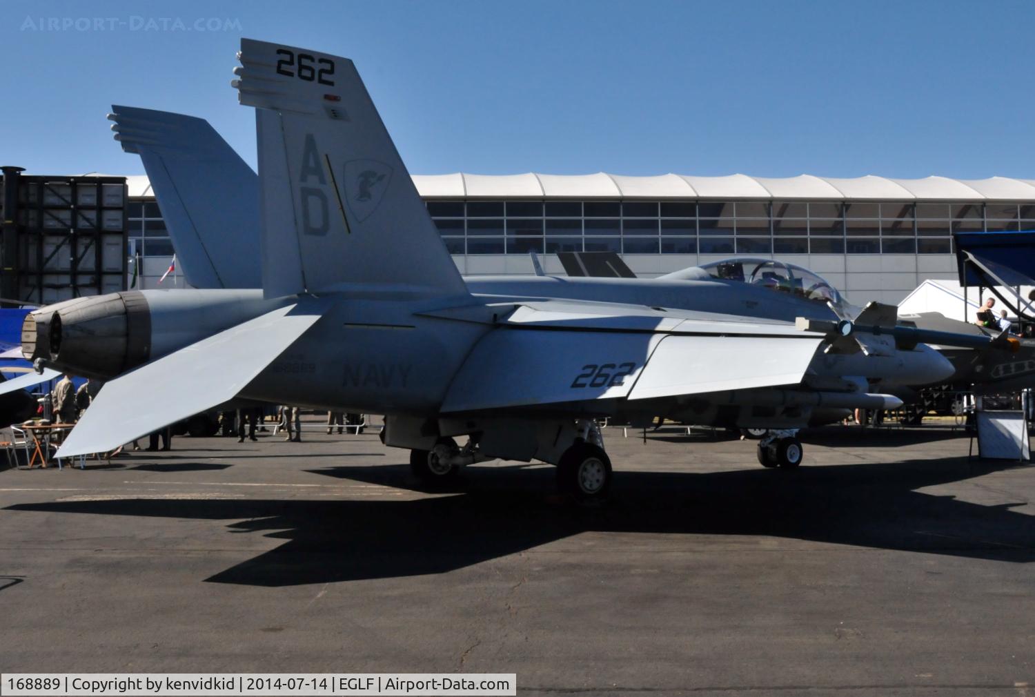 168889, Boeing F/A-18F Super Hornet C/N F270, On static display at FIA 2014.