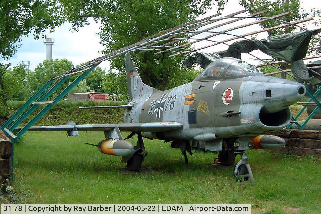 31 78, Fiat G-91R/3 C/N D446, Fiat G-91R/3 [446] (German Air Force) Merseburg~D 22/05/2004