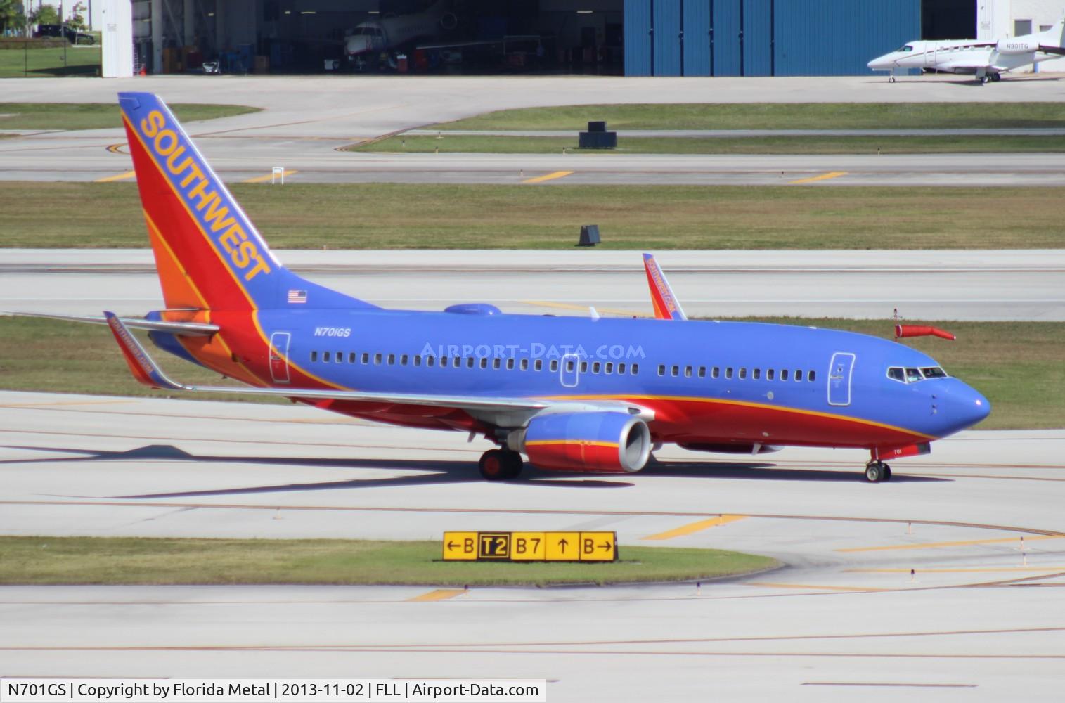 N701GS, 1997 Boeing 737-7H4 C/N 27836, Southwest