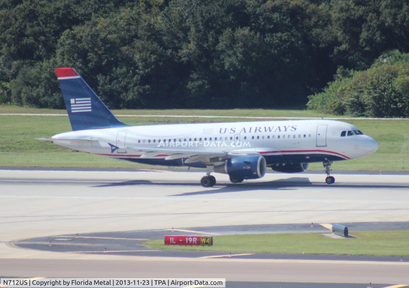 N712US, 1999 Airbus A319-112 C/N 1038, US Airways
