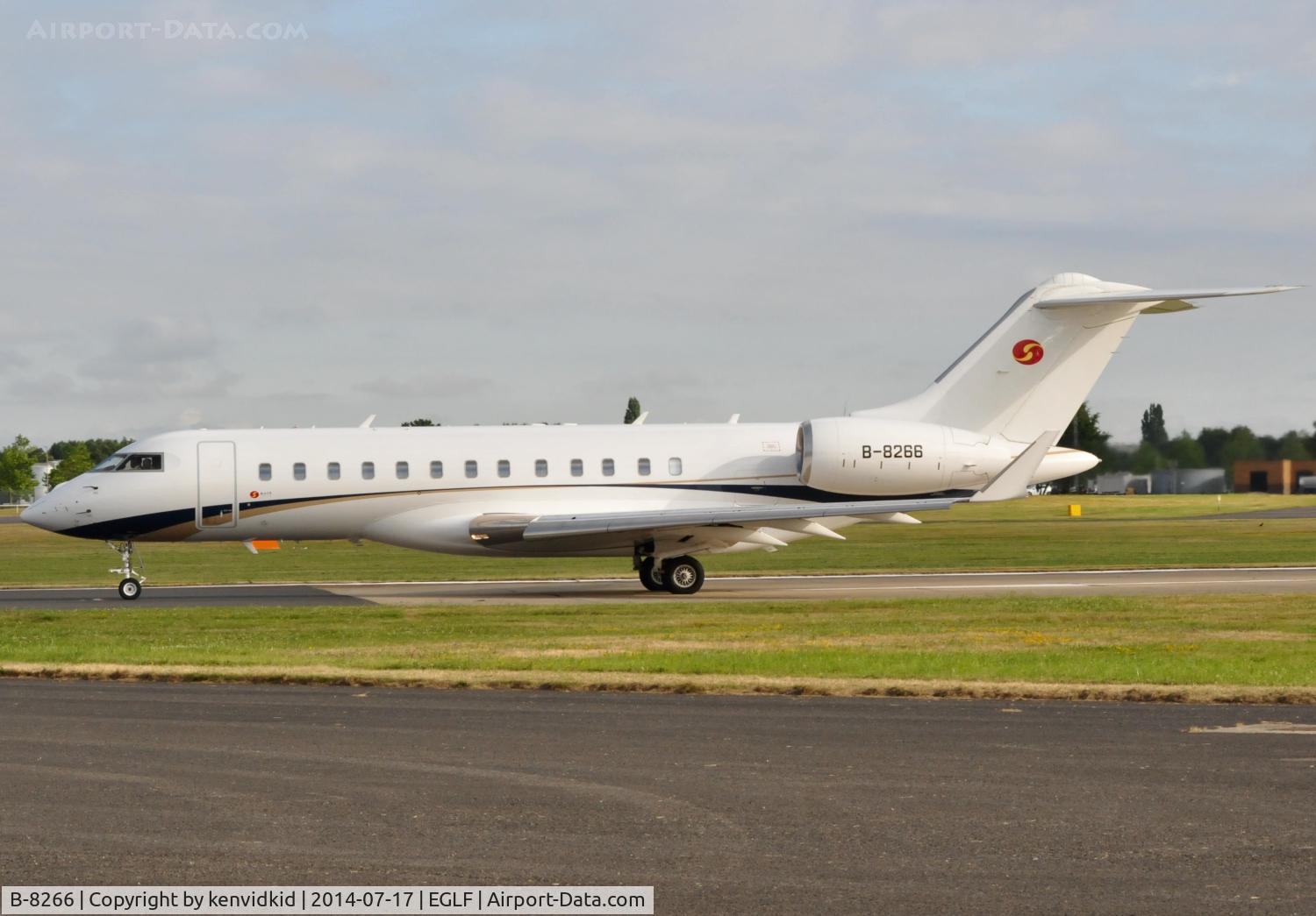 B-8266, 2010 Bombardier BD-700-1A10 Global Express C/N 9390, Executive departure.