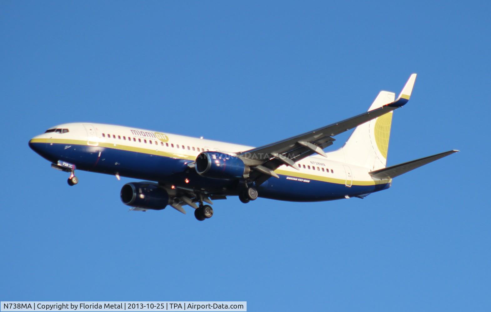 N738MA, 2004 Boeing 737-8Q8 C/N 32799, Miami Air