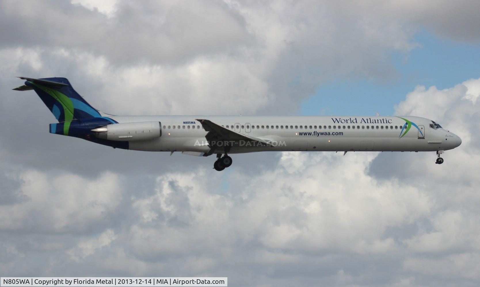 N805WA, 1996 McDonnell Douglas MD-83 (DC-9-83) C/N 53470, World Atlantic