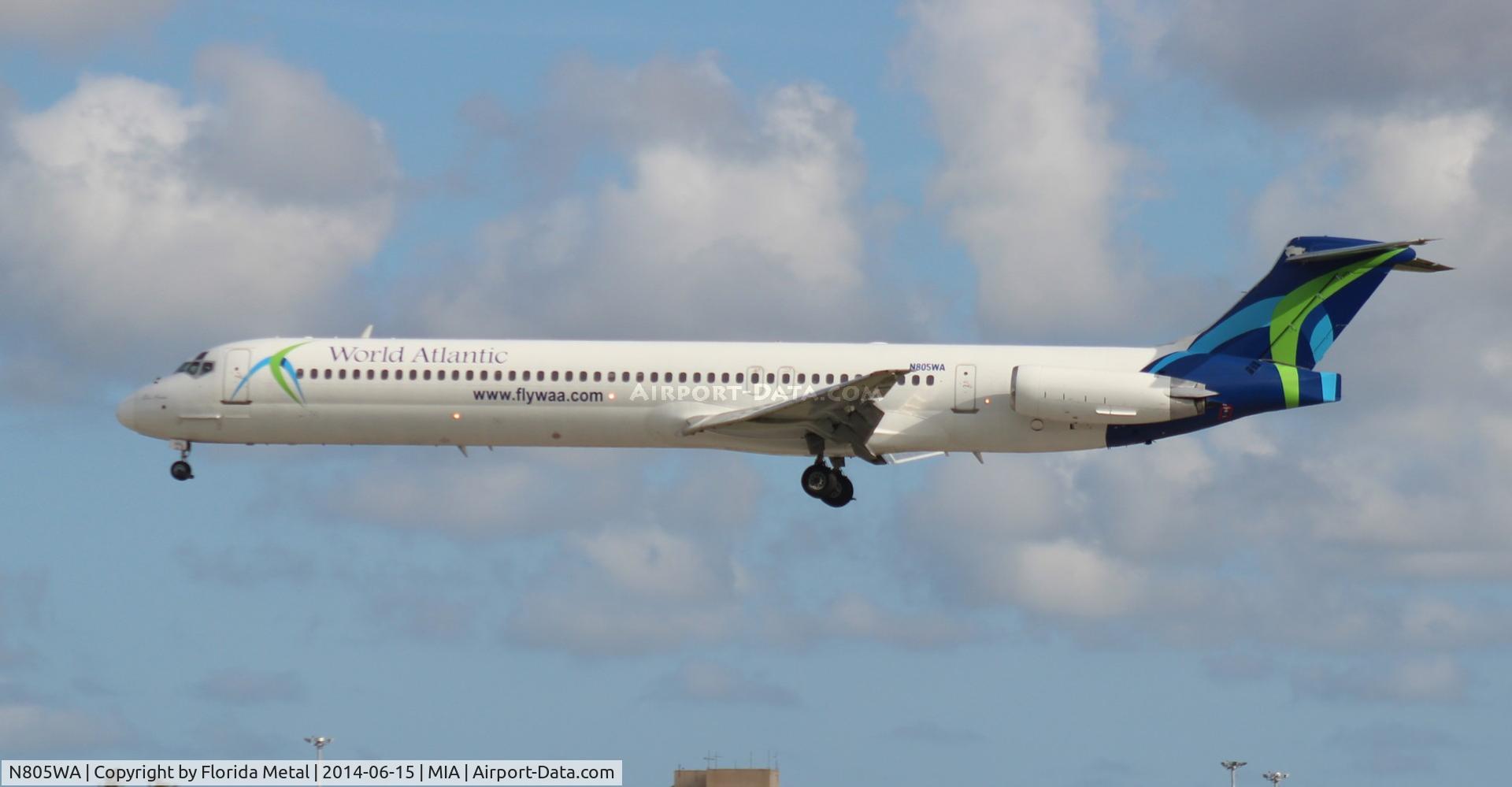 N805WA, 1996 McDonnell Douglas MD-83 (DC-9-83) C/N 53470, World Atlantic