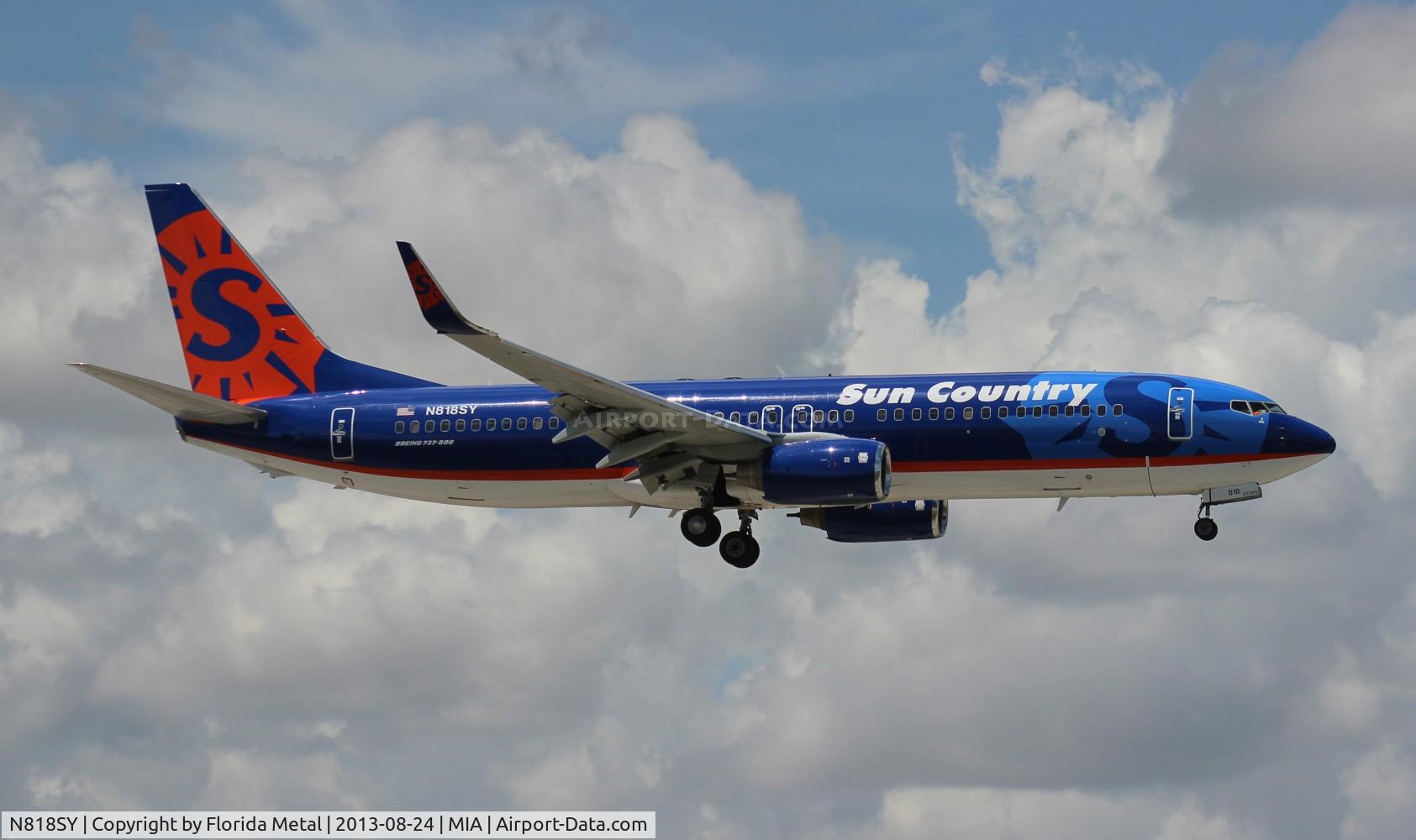 N818SY, 2007 Boeing 737-8BK C/N 29646, Sun Country