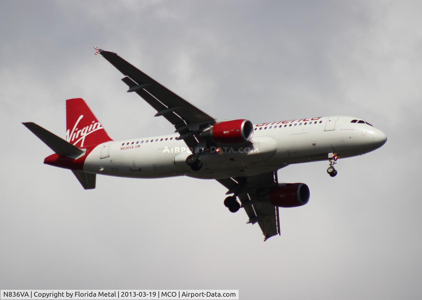 N836VA, 2010 Airbus A320-214 C/N 4480, Virgin America