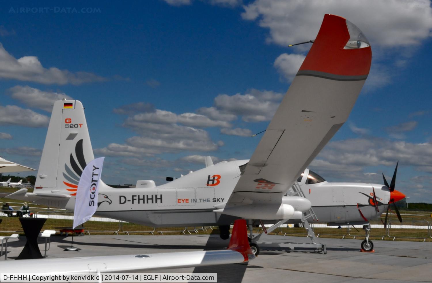 D-FHHH, Grob G-520T Egrett II C/N 10200, On static display at FIA 2014.
