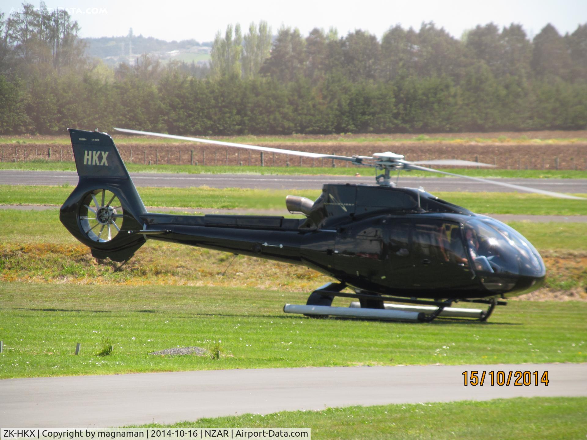 ZK-HKX, 2008 Eurocopter EC-130B-4 (AS-350B-4) C/N 4376, Can see c/n on top of tail.