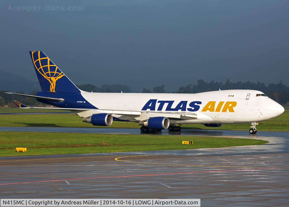 N415MC, 2002 Boeing 747-47UF C/N 32837, Cargo flight from LAX.