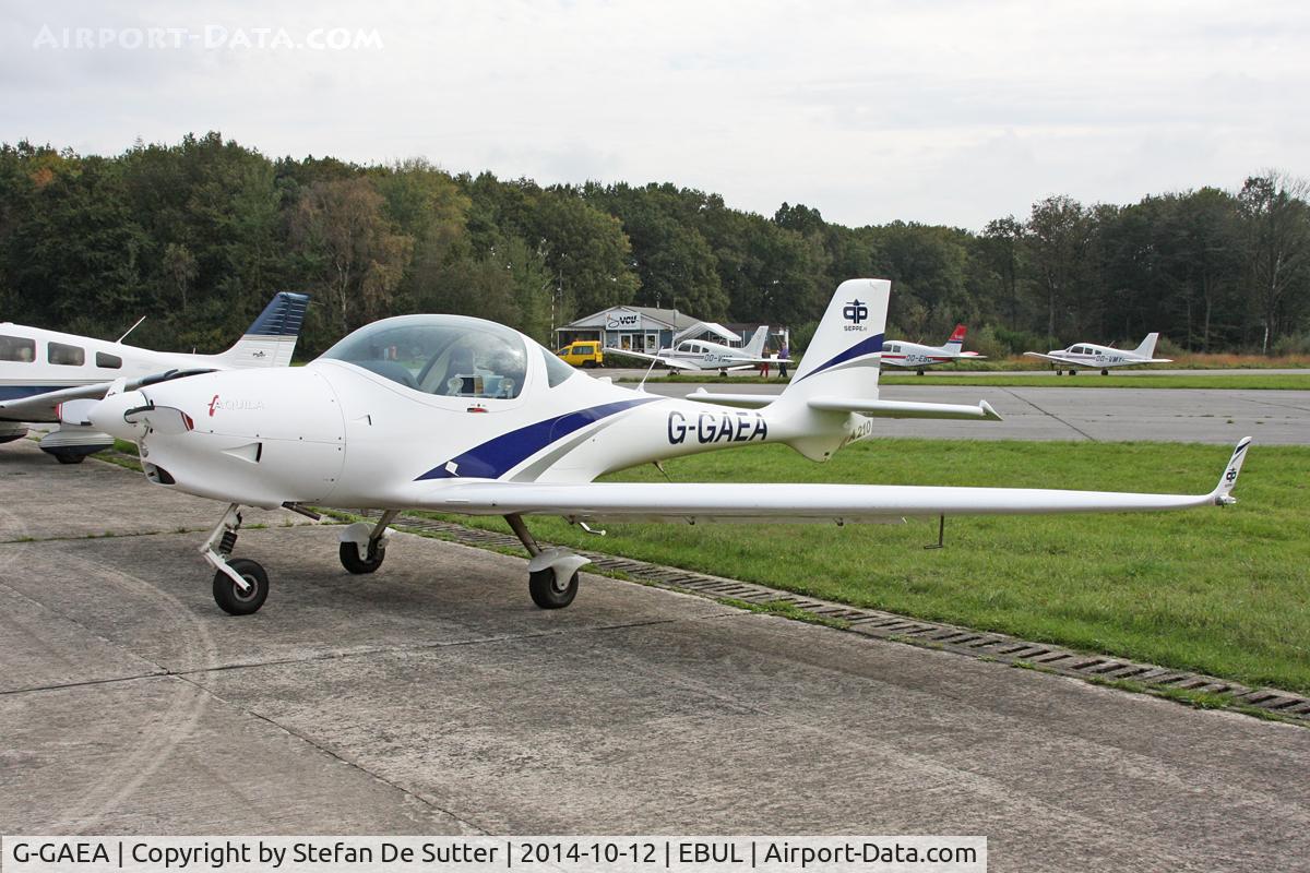 G-GAEA, 2010 Aquila AT01 C/N AT01-214, Parked at Aeroclub Brugge.