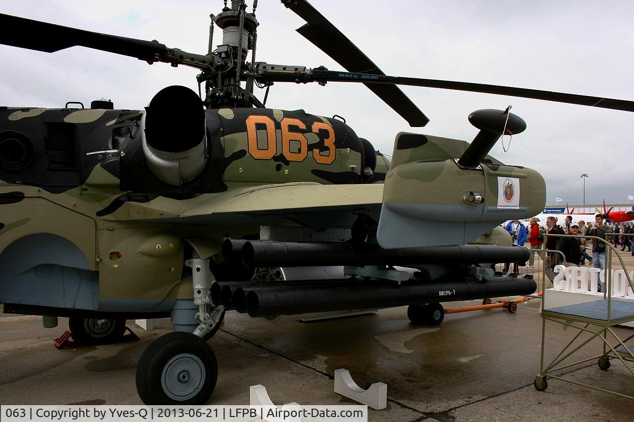 063, Kamov Ka-52 Alligator C/N 3538264800003, Kamov Ka-52 Alligator, Static display, Paris-Le Bourget Air Show 2013