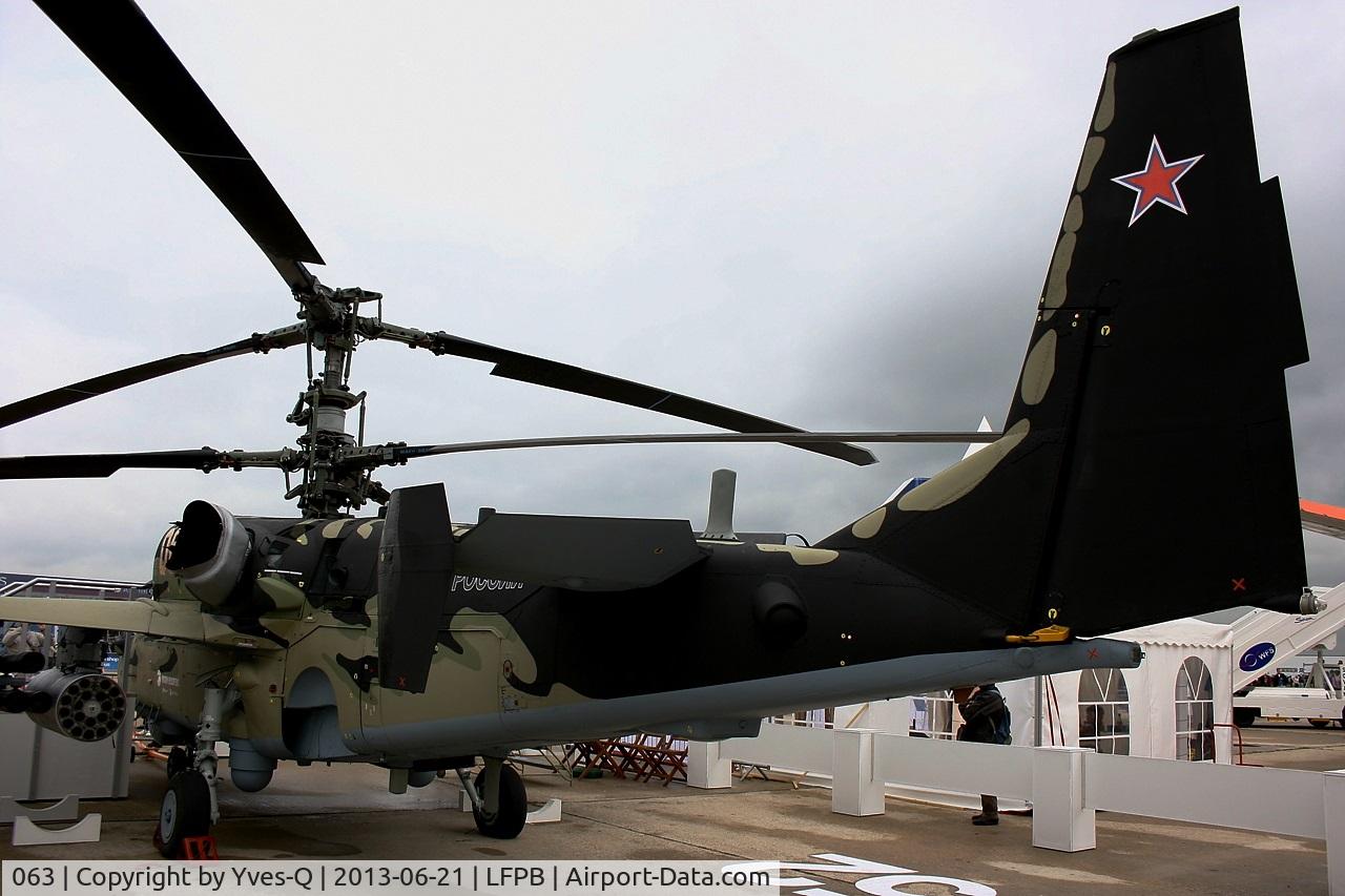 063, Kamov Ka-52 Alligator C/N 3538264800003, Kamov Ka-52 Alligator, Static display, Paris-Le Bourget Air Show 2013