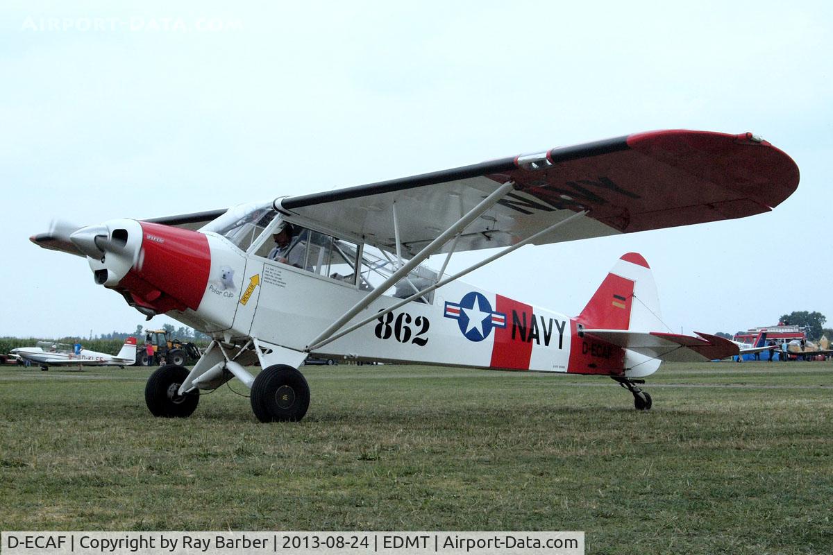 D-ECAF, 1954 Piper L-21B Super Cub (PA-18-135) C/N 18-3862, Piper PA-18-135 Super Cub [18-3862] Tannheim~D 24/08/2013