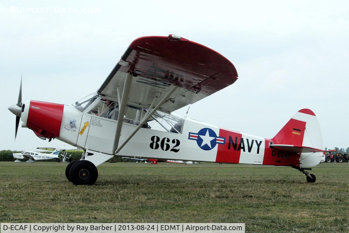 D-ECAF, 1954 Piper L-21B Super Cub (PA-18-135) C/N 18-3862, Piper PA-18-135 Super Cub [18-3862] Tannheim~D 24/08/2013