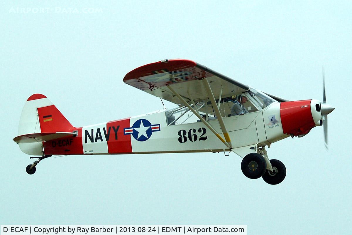 D-ECAF, 1954 Piper L-21B Super Cub (PA-18-135) C/N 18-3862, Piper PA-18-135 Super Cub [18-3862] Tannheim~D 24/08/2013