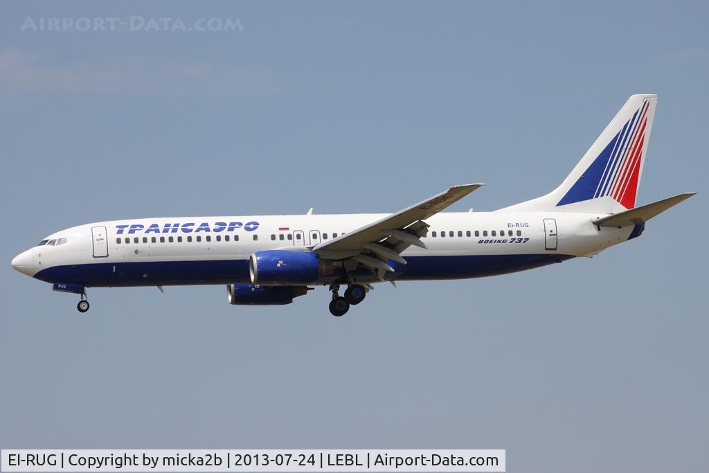 EI-RUG, 1999 Boeing 737-86N C/N 28610, Landing