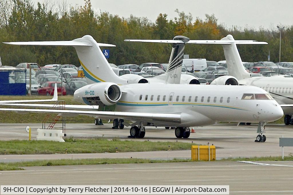 9H-CIO, 2013 Bombardier BD-700-1A10 Global 6000 C/N 9535, 2013 Bombardier BD-700-1A10 Global 6000, c/n: 9535 at Luton