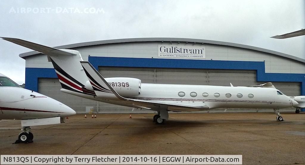 N813QS, 2007 Gulfstream Aerospace GV-SP C/N 5160, 2007 Gulfstream Aerospace GV-SP, c/n: 5160 at Luton