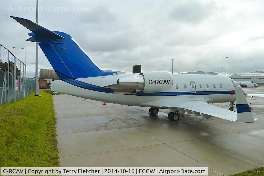 G-RCAV, 2002 Bombardier Challenger 604 (CL-600-2B16) C/N 5526, 2002 Bombardier CL-600-2B16 Challenger 604, c/n: 5526 at Luton