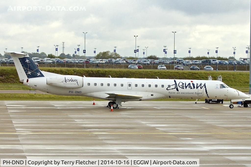 PH-DND, 2001 Embraer EMB-145MP (ERJ-145MP) C/N 145406, 2001 Embraer ERJ-145MP, c/n: 145406 of Denim Air at Luton