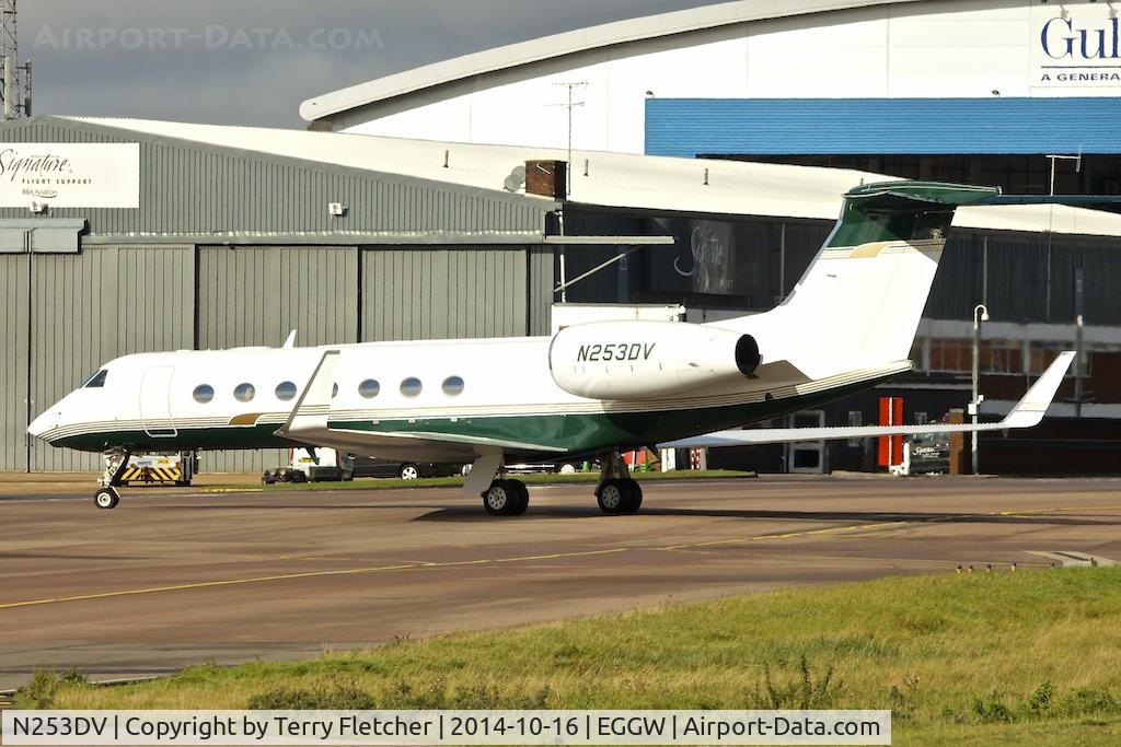 N253DV, Gulfstream Aerospace GV-SP (G550) C/N 5257, Gulfstream Aerospace GV-SP (G550), c/n: 5257 at Luton