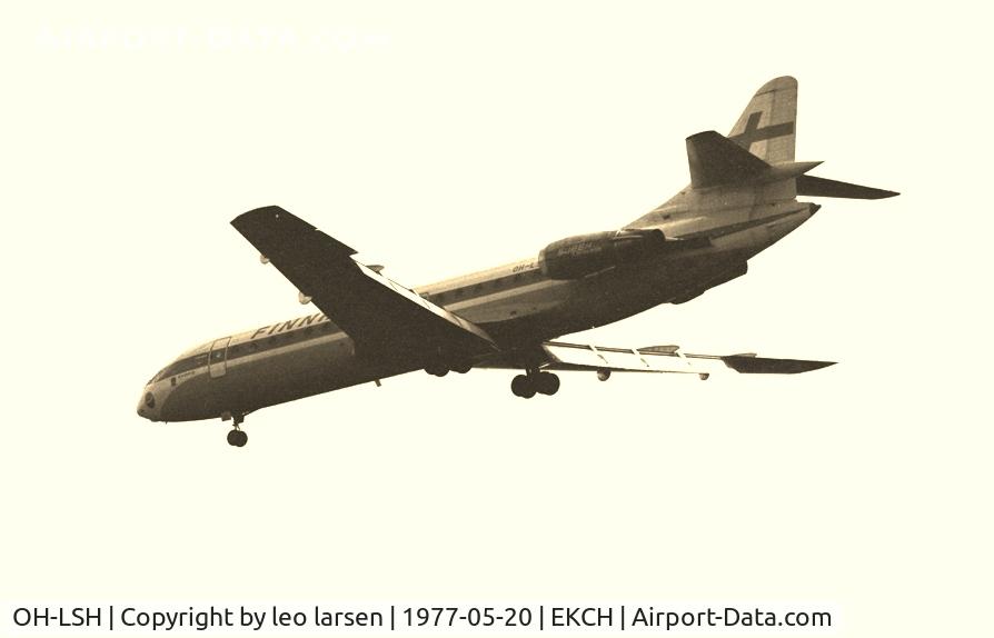 OH-LSH, 1966 Sud Aviation SE-210 Caravelle 10B3 Super B C/N 211, Copenhagen 20.7.77