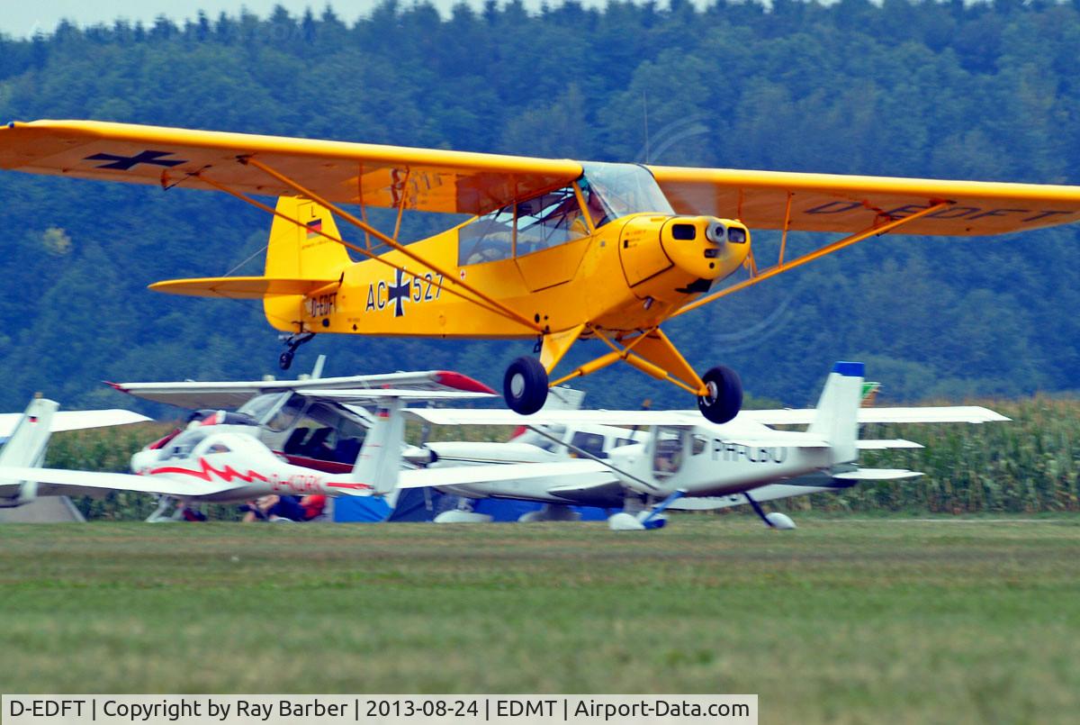 D-EDFT, 1954 Piper L-18C Super Cub (PA-18-95) C/N 18-3452, Piper L-18C-95 Super Cub [18-3452] Tannheim~D 24/08/2013