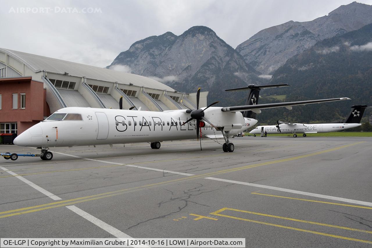 OE-LGP, 2000 De Havilland Canada DHC-8-402 Dash 8 C/N 4016, OE-LGP and OE-LGO are the first two Q400's with the new Star Alliance livery in the fleet of Tyrolean Airways