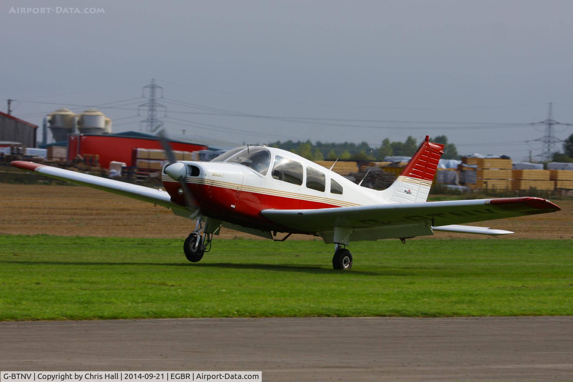 G-BTNV, 1978 Piper PA-28-161 Cherokee Warrior II C/N 28-7816590, at Breighton's Heli Fly-in, 2014