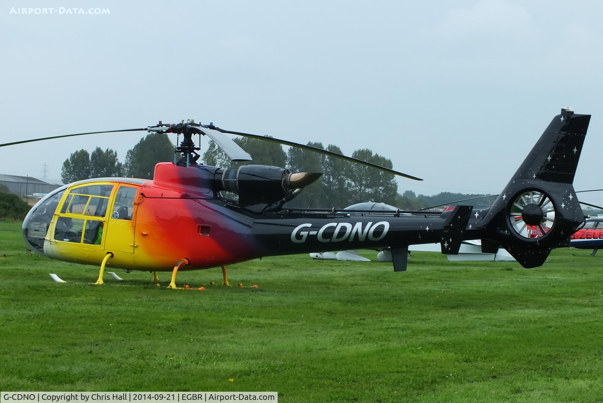 G-CDNO, 1975 Westland SA-341B Gazelle AH1 C/N 1385, at Breighton's Heli Fly-in, 2014