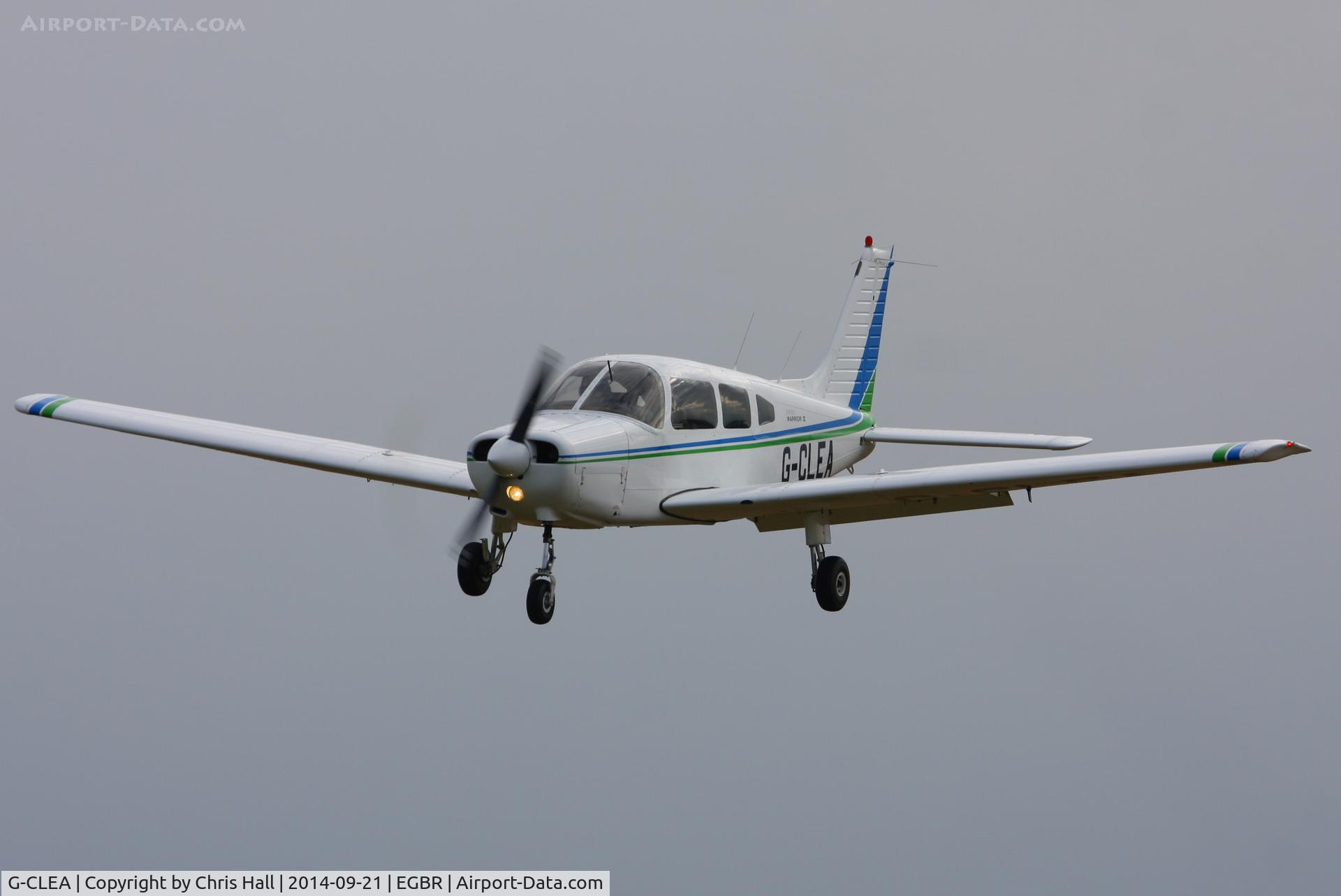 G-CLEA, 1978 Piper PA-28-161 Cherokee Warrior II C/N 28-7916081, at Breighton's Heli Fly-in, 2014
