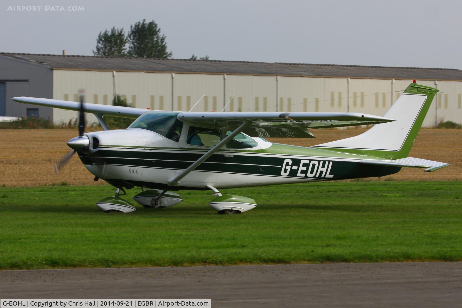 G-EOHL, 1968 Cessna 182L Skylane C/N 182-59279, at Breighton's Heli Fly-in, 2014