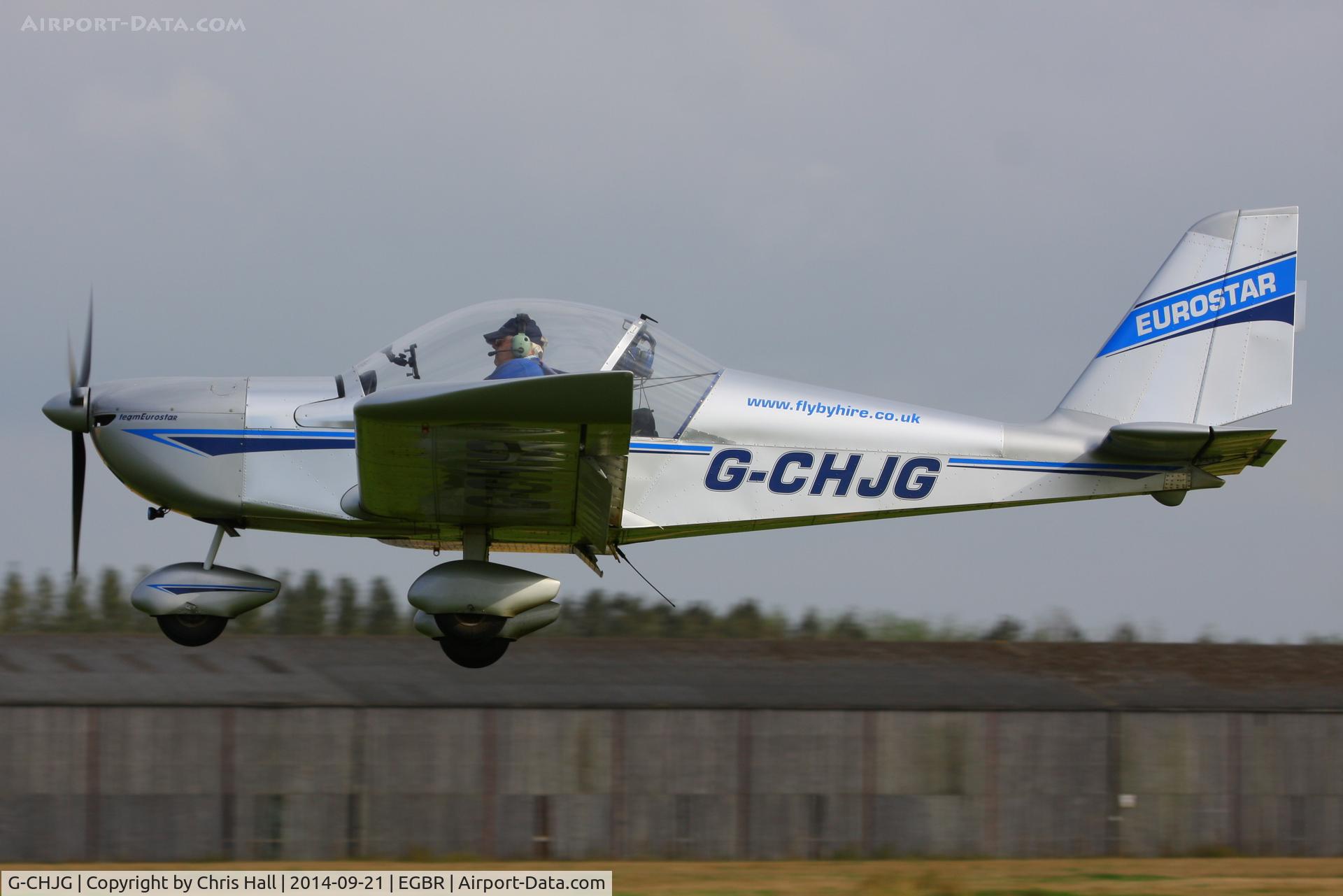 G-CHJG, 2012 Cosmik EV-97 TeamEurostar UK C/N 3938, at Breighton's Heli Fly-in, 2014