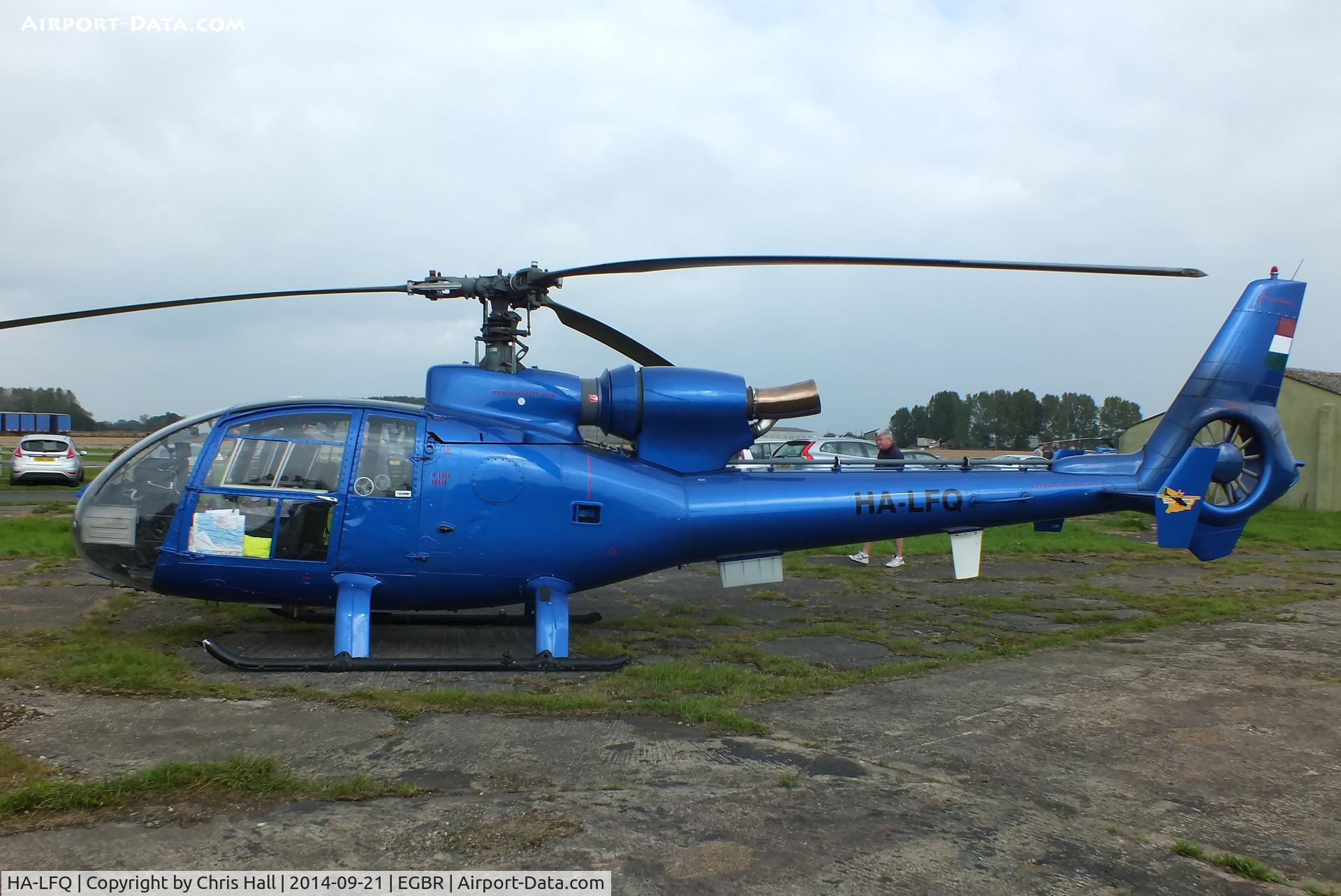 HA-LFQ, 1980 Aerospatiale SA-342L Gazelle C/N 1854, at Breighton's Heli Fly-in, 2014