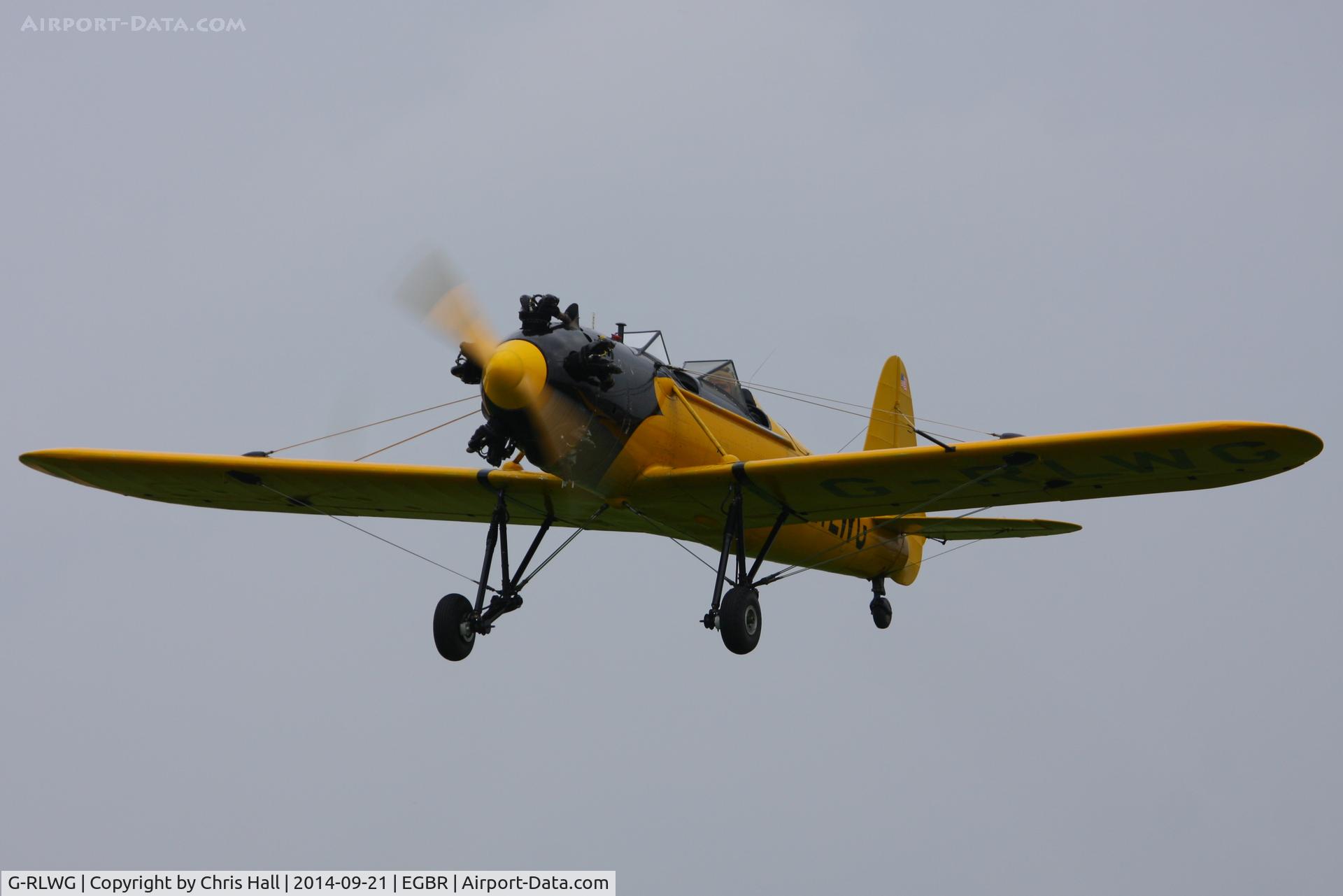 G-RLWG, 1942 Ryan PT-22 Recruit (ST3KR) C/N 1716, at Breighton's Heli Fly-in, 2014