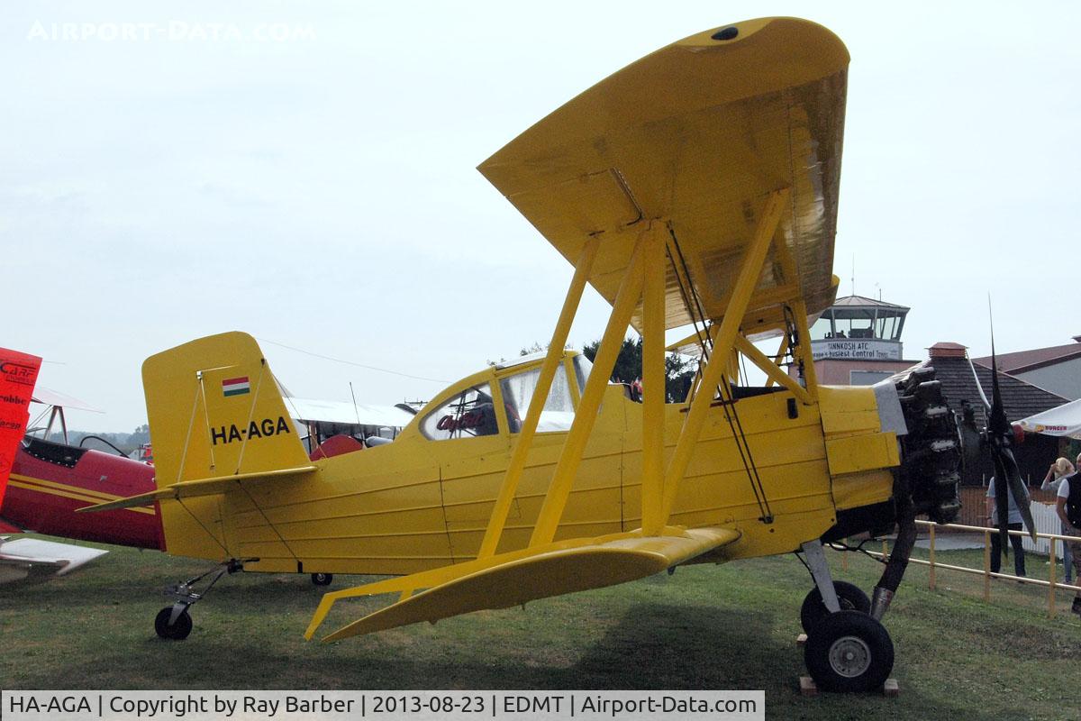 HA-AGA, 1975 Grumman-Schweizer G-164A C/N 1554, Schweizer-Grumman G-164A Ag-Cat [1554] Tannheim~D 23/08/2013
