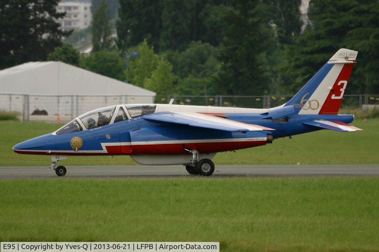 E95, Dassault-Dornier Alpha Jet E C/N E95, Dassault-Dornier Alpha Jet E (F-TERQ), Athos 03 of Patrouille De France 2013, Paris-Le Bourget (LFPB-LBG) Air Show 2013