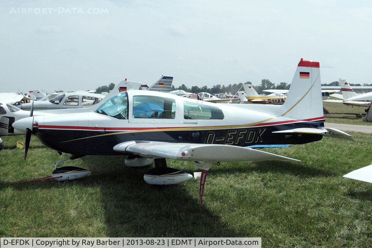 D-EFDK, 1975 Grumman American AA-5 Traveler C/N AA5-0646, American Aviation AA-5 Traveler [AA5-0646] Tannheim~D 23/08/2013