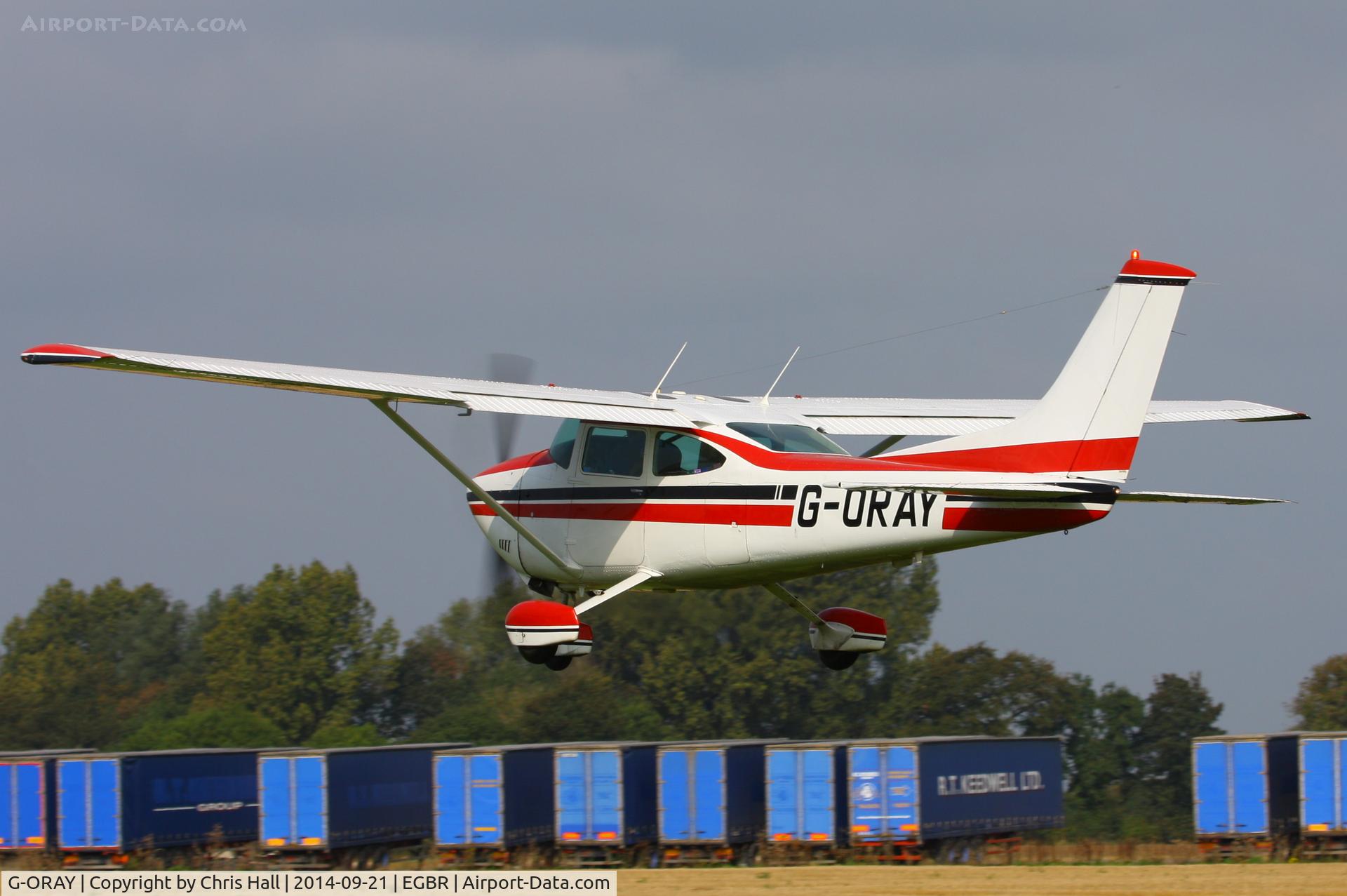 G-ORAY, 1980 Reims F182Q Skylane C/N 0132, at Breighton's Heli Fly-in, 2014