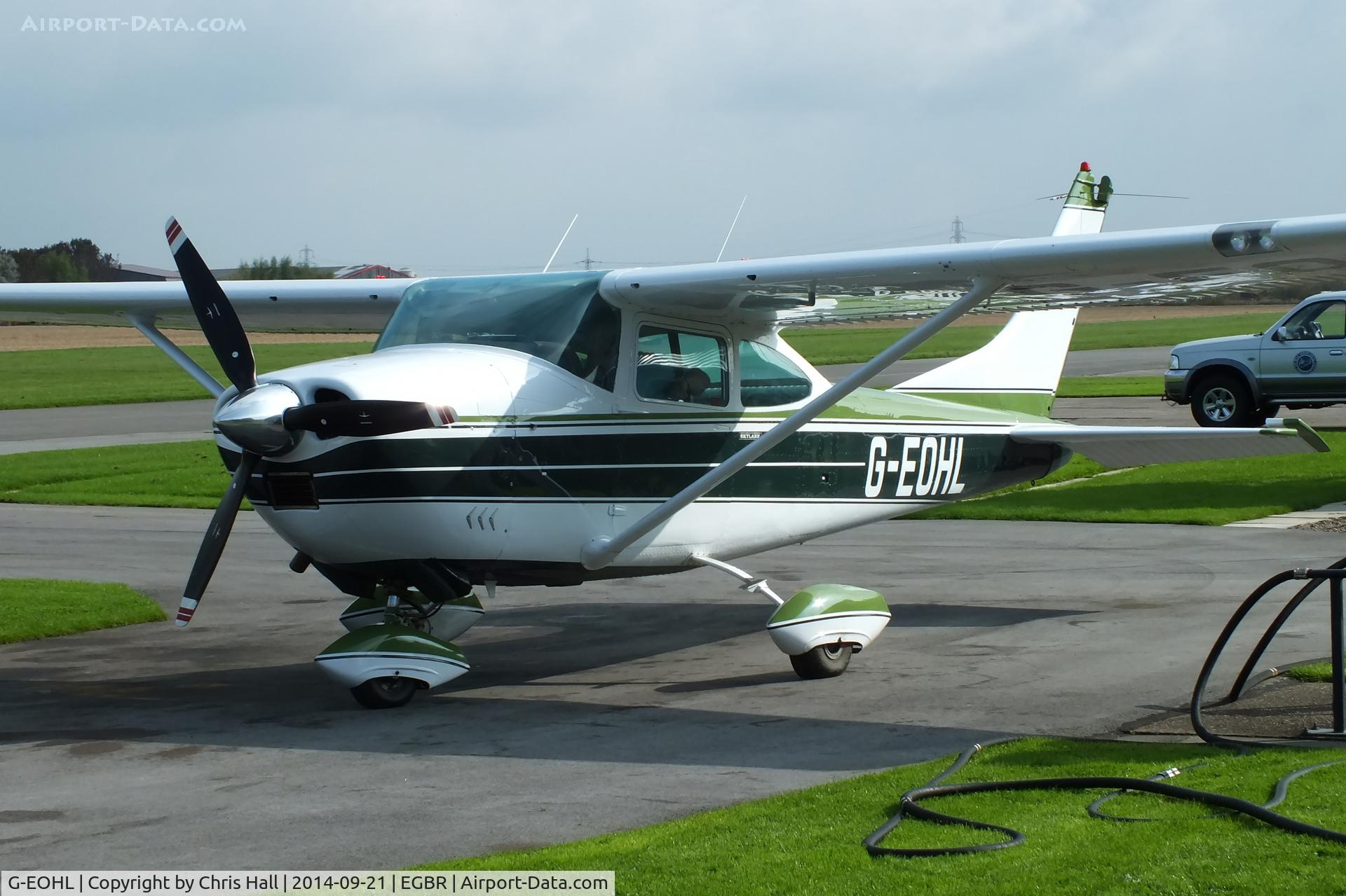 G-EOHL, 1968 Cessna 182L Skylane C/N 182-59279, at Breighton's Heli Fly-in, 2014
