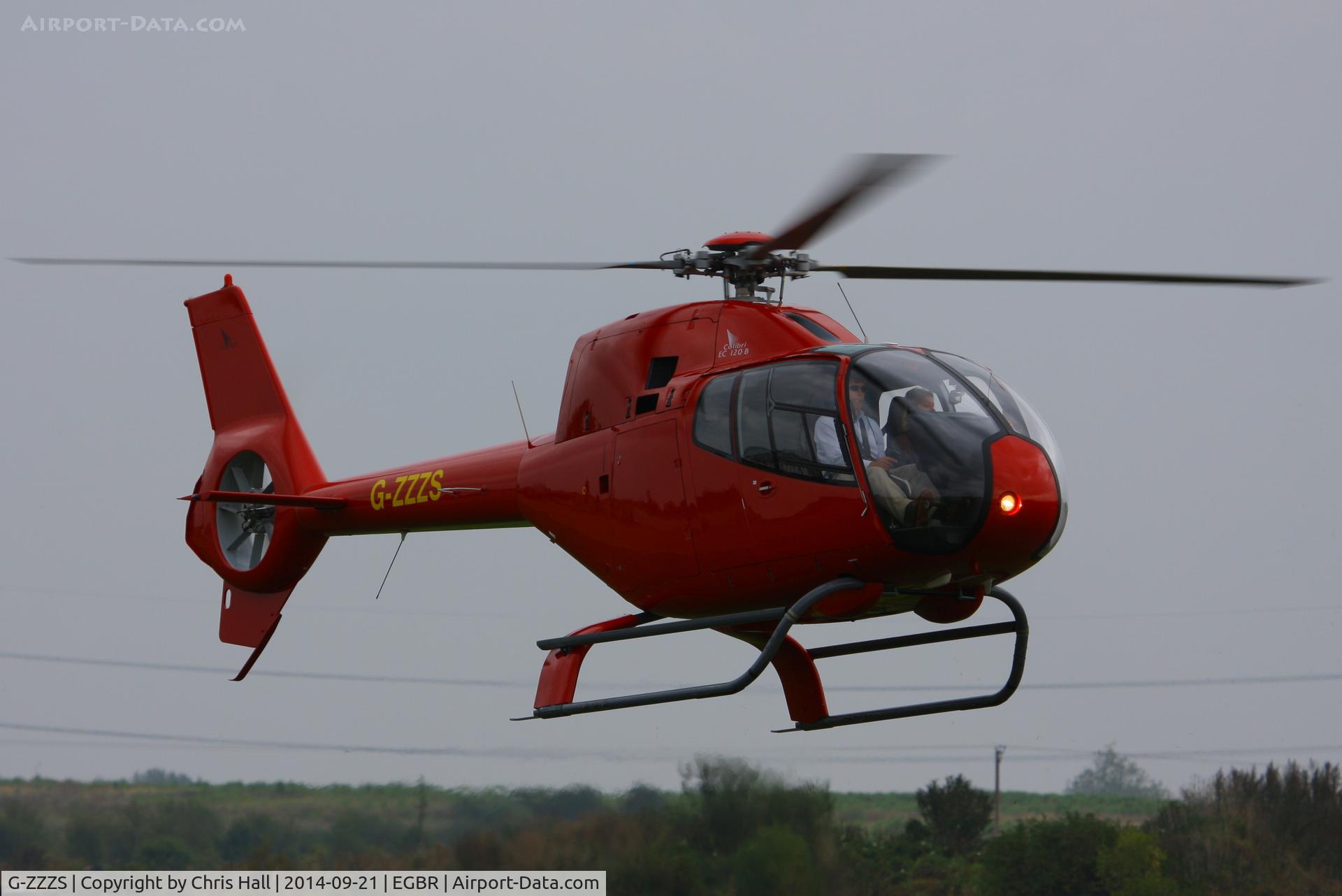 G-ZZZS, 2002 Eurocopter EC-120B Colibri C/N 1321, at Breighton's Heli Fly-in, 2014