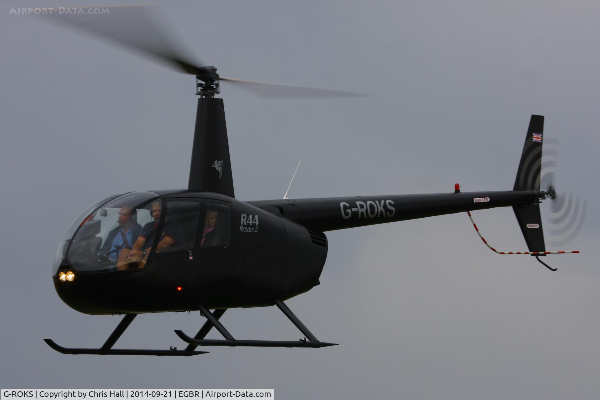 G-ROKS, 2004 Robinson R44 Raven II C/N 10325, at Breighton's Heli Fly-in, 2014