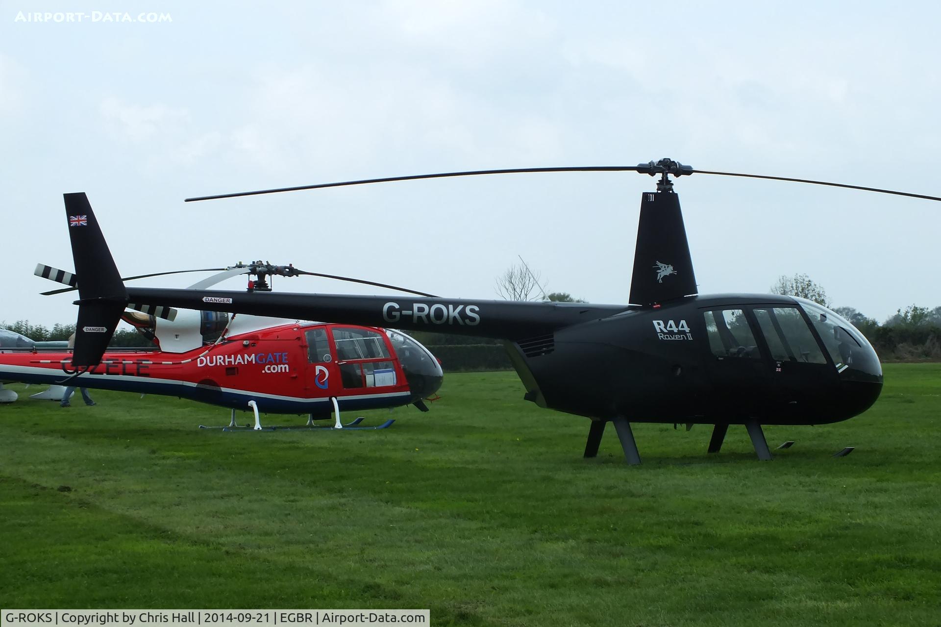 G-ROKS, 2004 Robinson R44 Raven II C/N 10325, at Breighton's Heli Fly-in, 2014