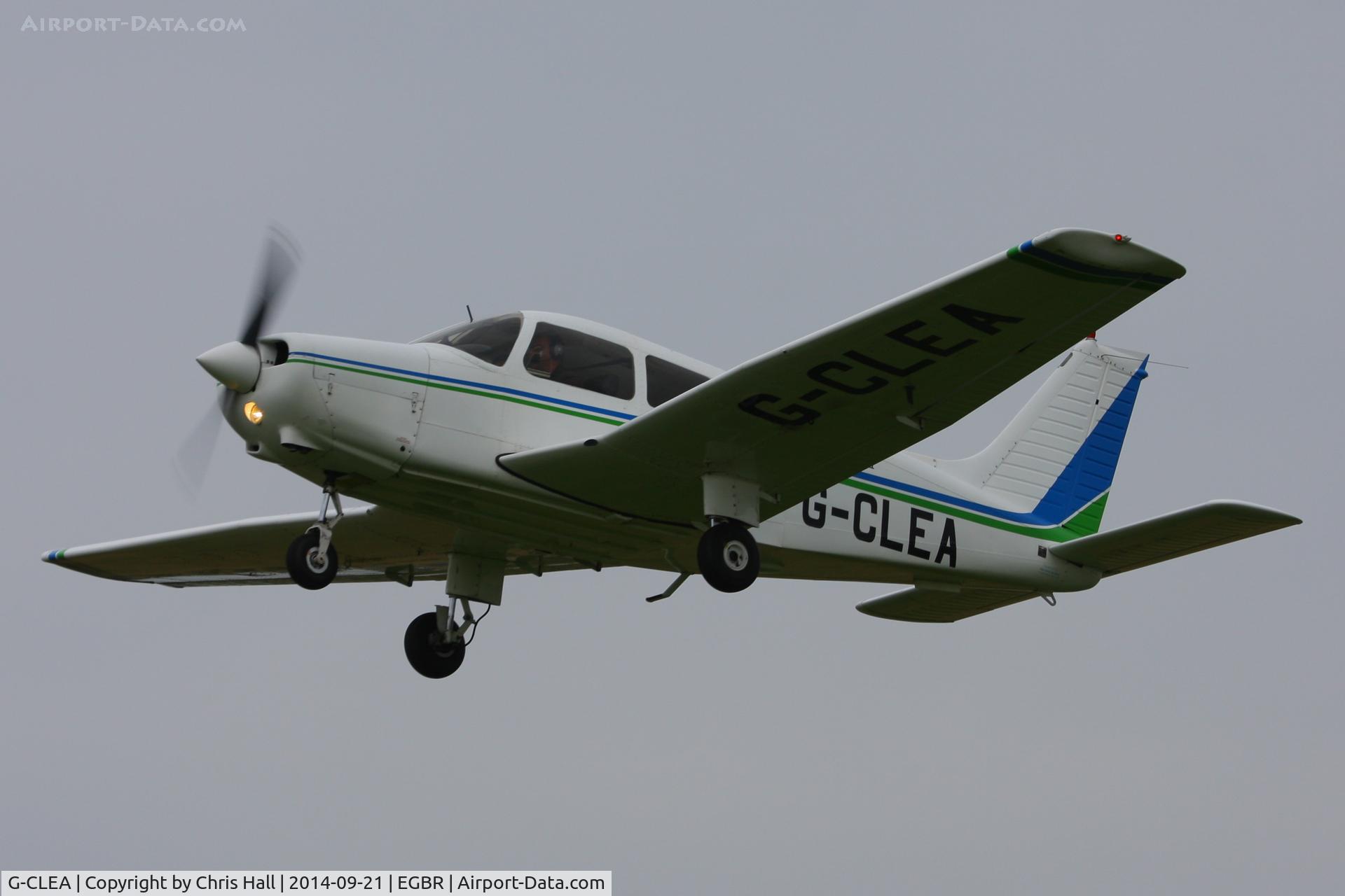 G-CLEA, 1978 Piper PA-28-161 Cherokee Warrior II C/N 28-7916081, at Breighton's Heli Fly-in, 2014