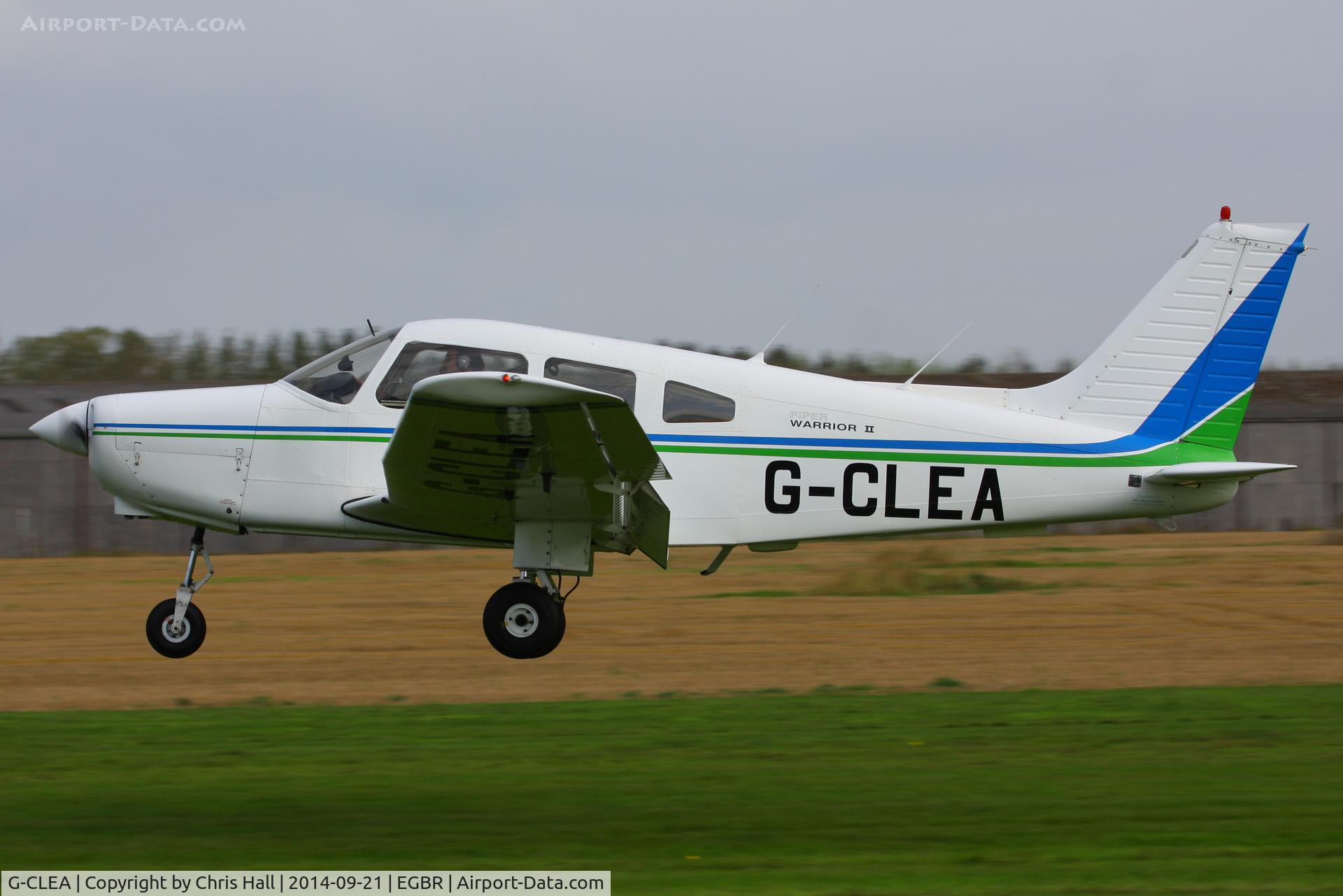 G-CLEA, 1978 Piper PA-28-161 Cherokee Warrior II C/N 28-7916081, at Breighton's Heli Fly-in, 2014