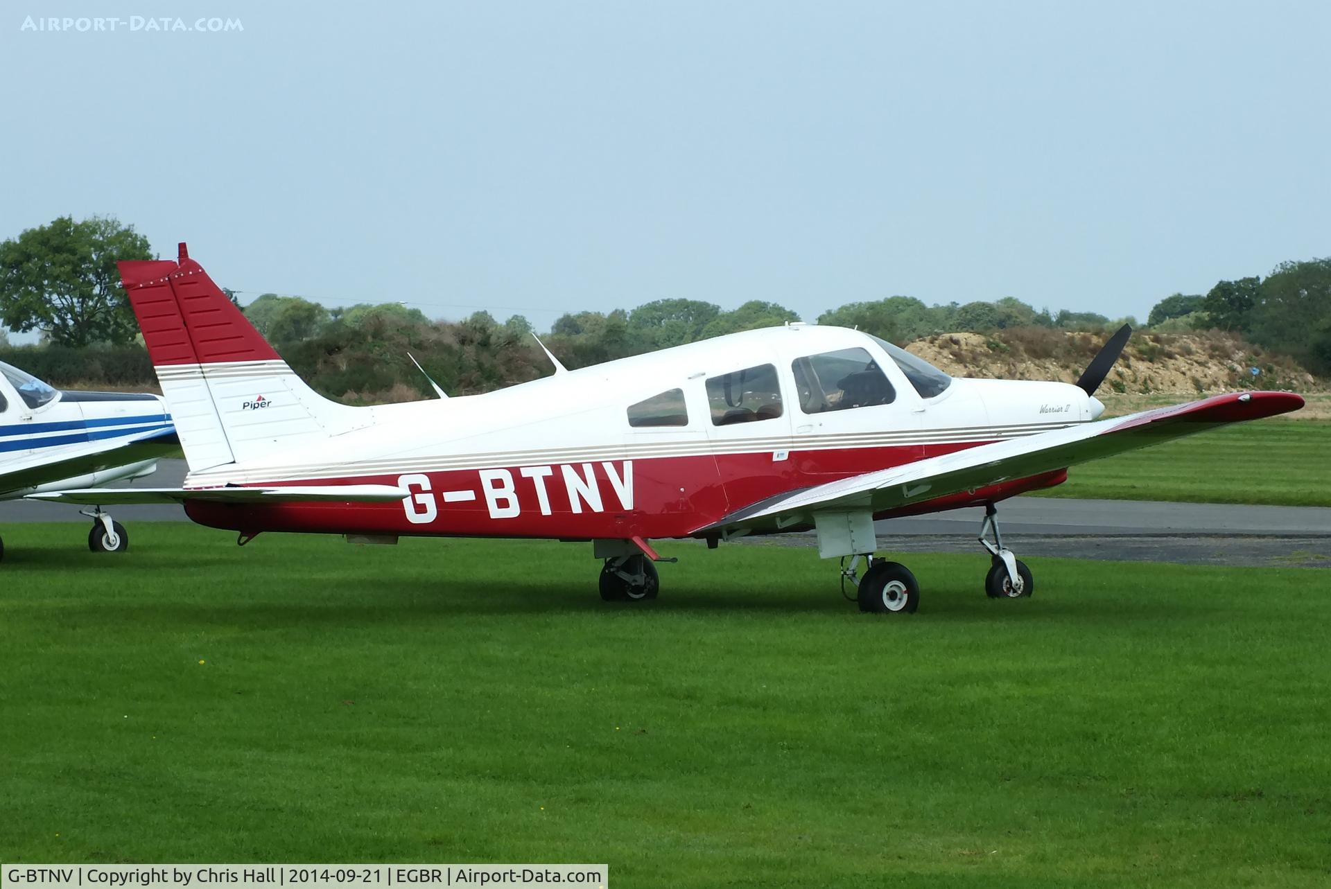 G-BTNV, 1978 Piper PA-28-161 Cherokee Warrior II C/N 28-7816590, at Breighton's Heli Fly-in, 2014