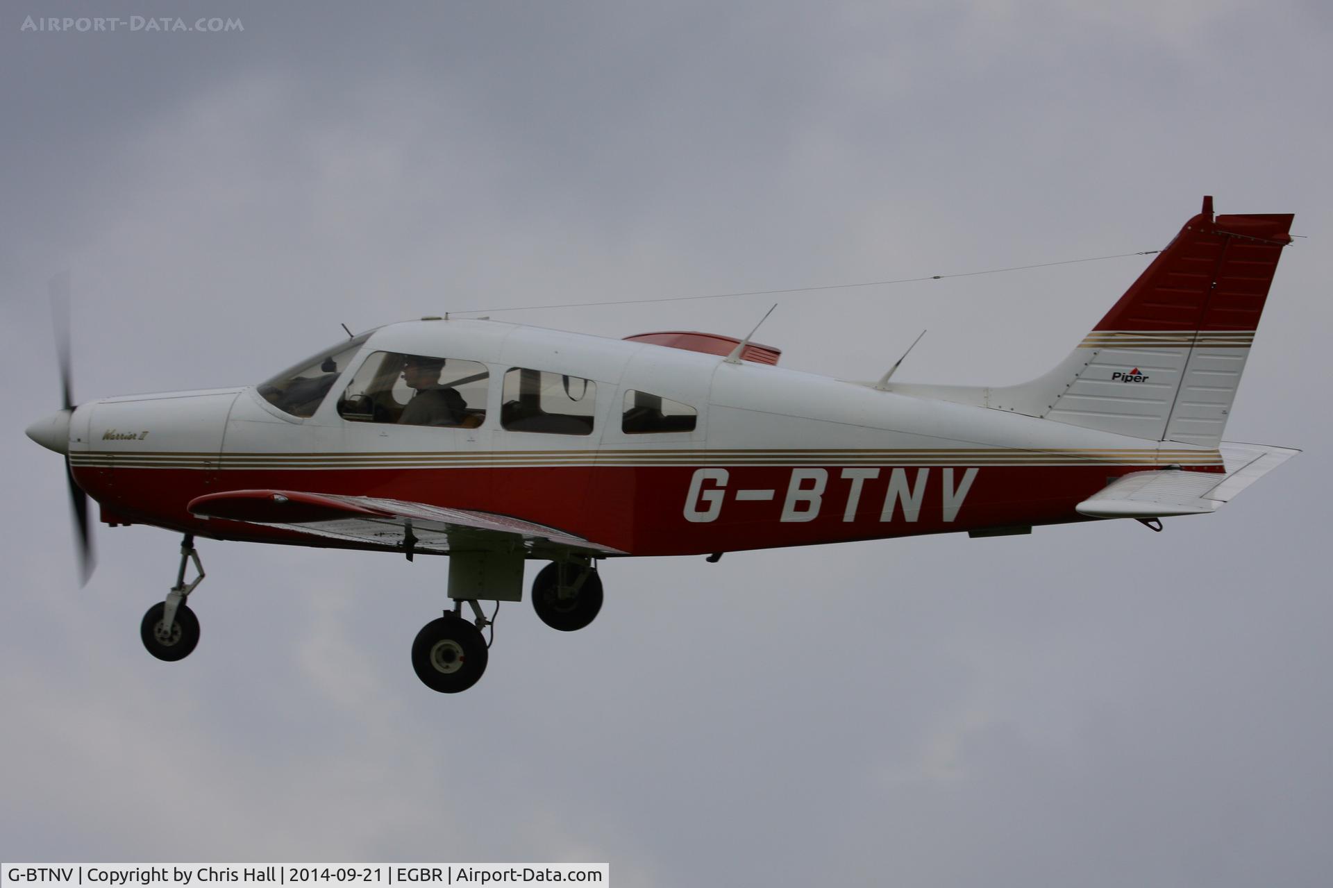 G-BTNV, 1978 Piper PA-28-161 Cherokee Warrior II C/N 28-7816590, at Breighton's Heli Fly-in, 2014