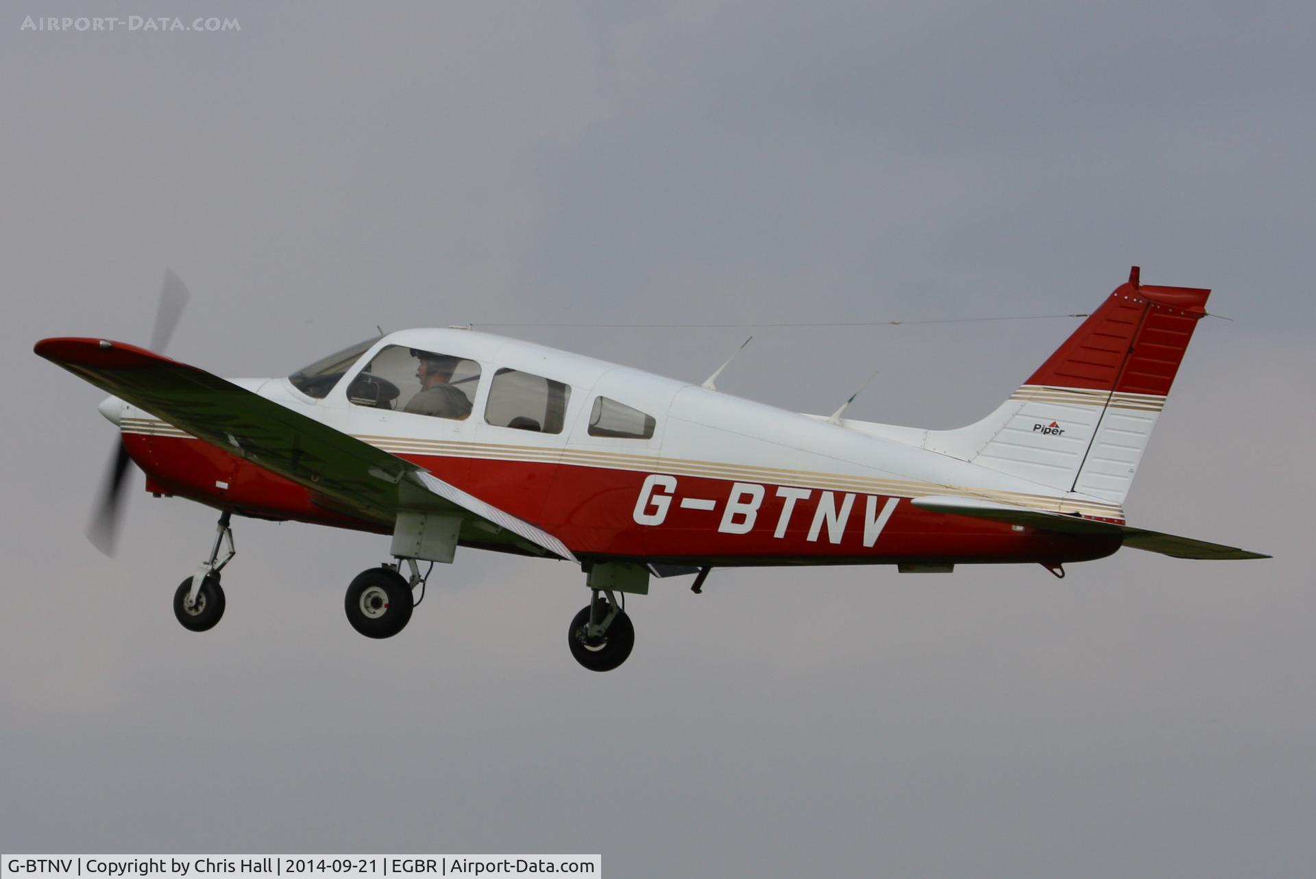 G-BTNV, 1978 Piper PA-28-161 Cherokee Warrior II C/N 28-7816590, at Breighton's Heli Fly-in, 2014