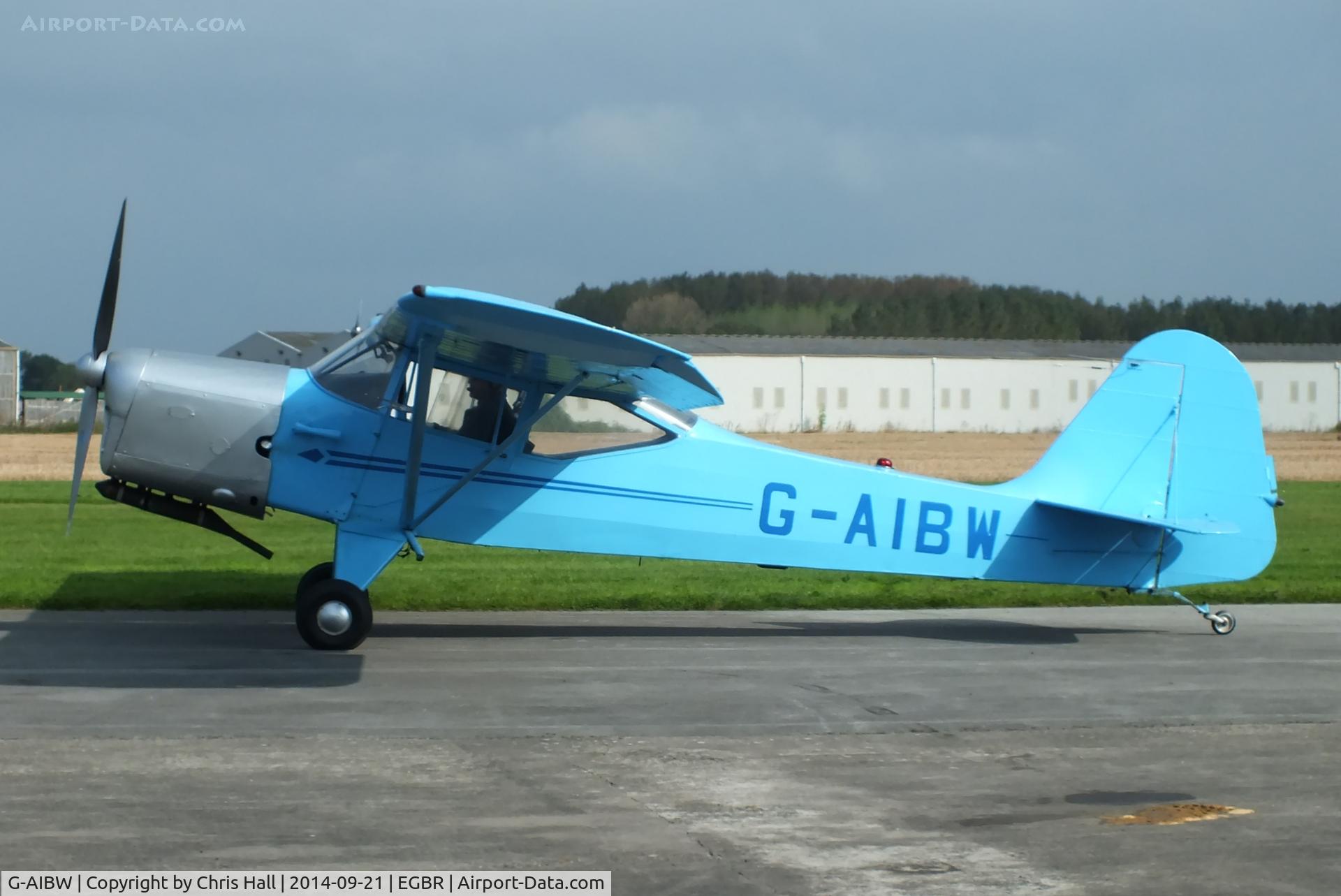 G-AIBW, 1946 Auster J-1N Alpha C/N 2158, at Breighton's Heli Fly-in, 2014