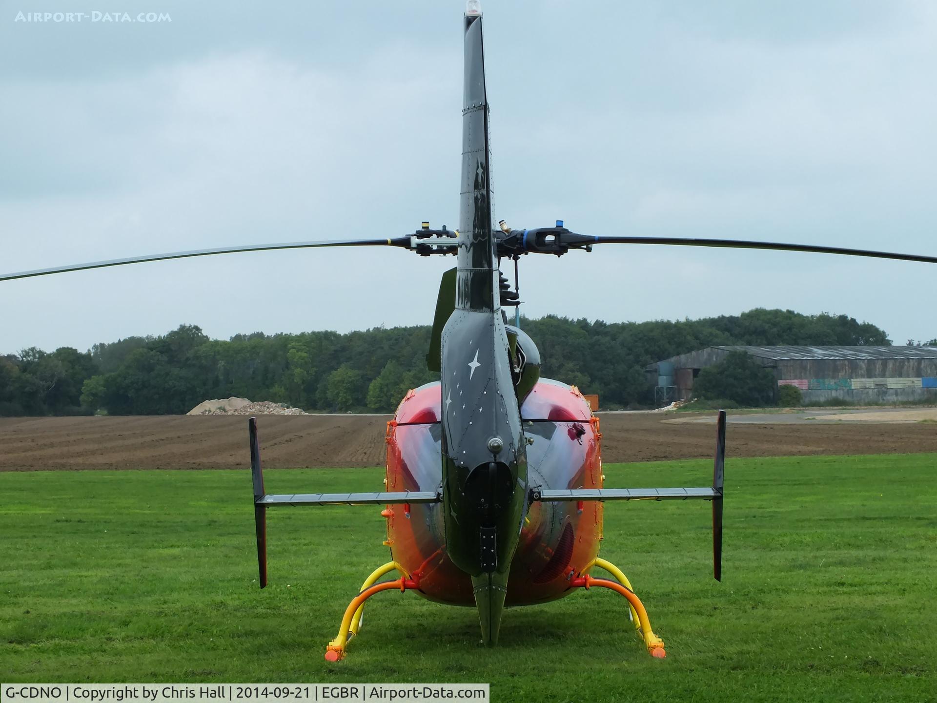 G-CDNO, 1975 Westland SA-341B Gazelle AH1 C/N 1385, at Breighton's Heli Fly-in, 2014